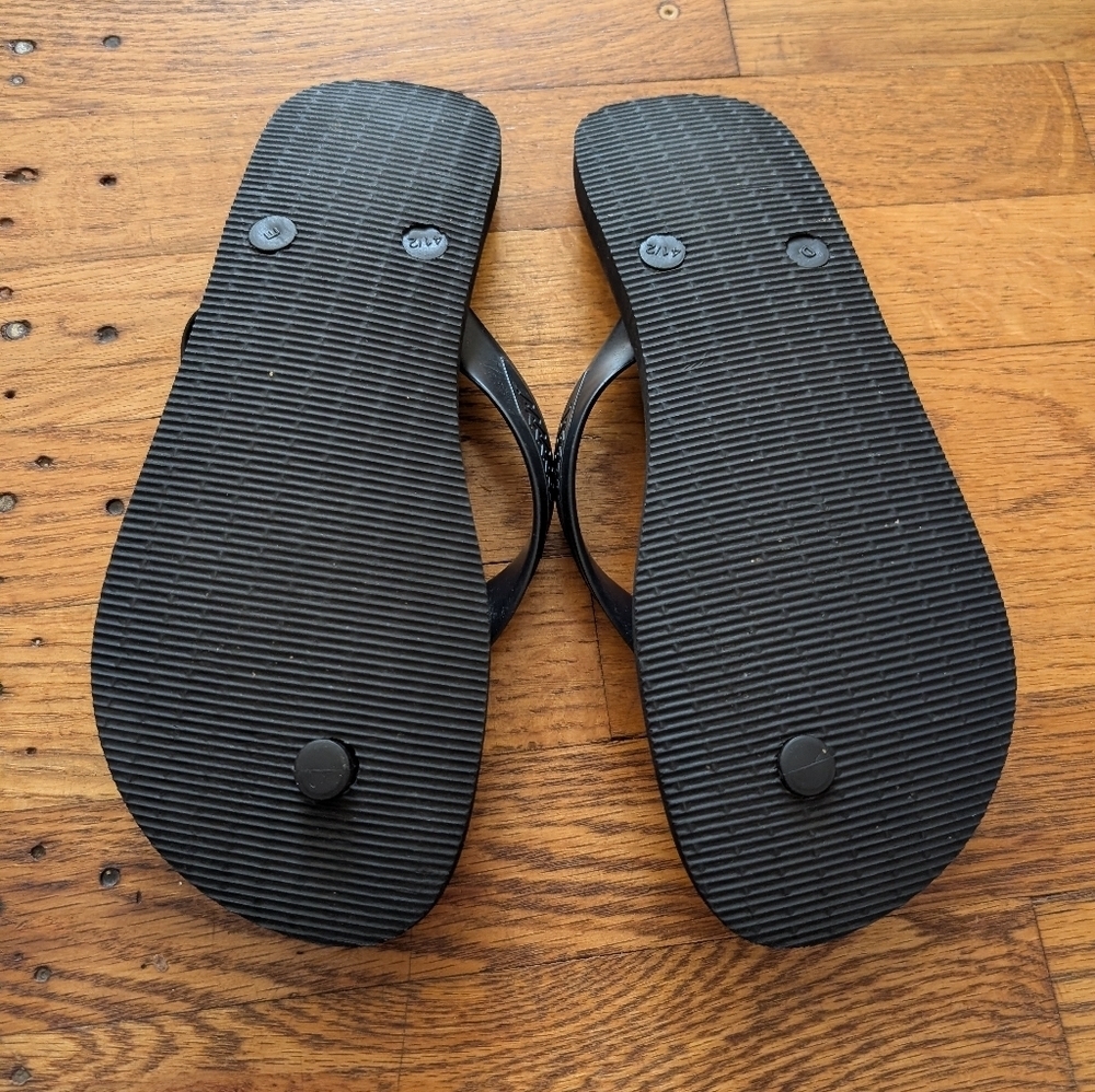 Havaianas Unisex Black Flip Flops - Picture 4 of 6